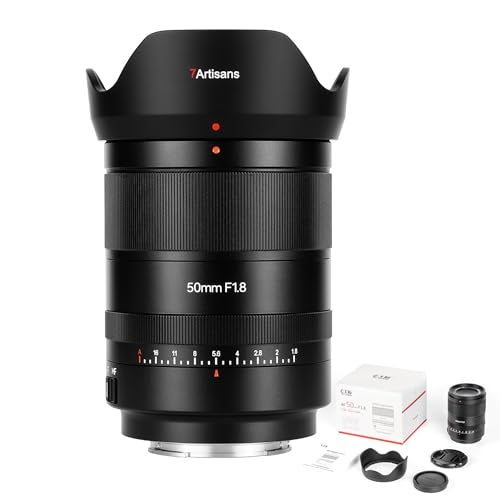 7artisans AF 50mm F1.8 Camera Lens for L Mount,Full Frame,Large Aperture,Prime,STM Auto Manual Focus,for Panasonic S,DC-S,Leica/Sima L Series,for Portraiture/Street Photography/Humanistic Subjects - Image 1