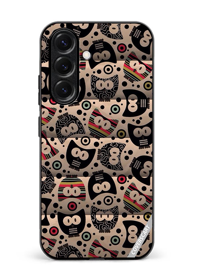 VR CREATIVE Protective Case Cover For Samsung Galaxy S25 Cartoon Owl Design Multicolour