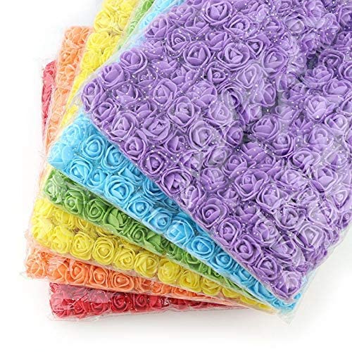 ALEVAN Plastic Artificial Floating Hawaii Flowers For Home Decoration And Craft Size 6 Cm 25 Inch Pack Of 299 Multicolor - Image 1