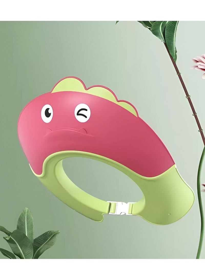 Baby Adjustable Shower Cap with Widened Brim and Diversion Design for Boys and Girls - Image 3