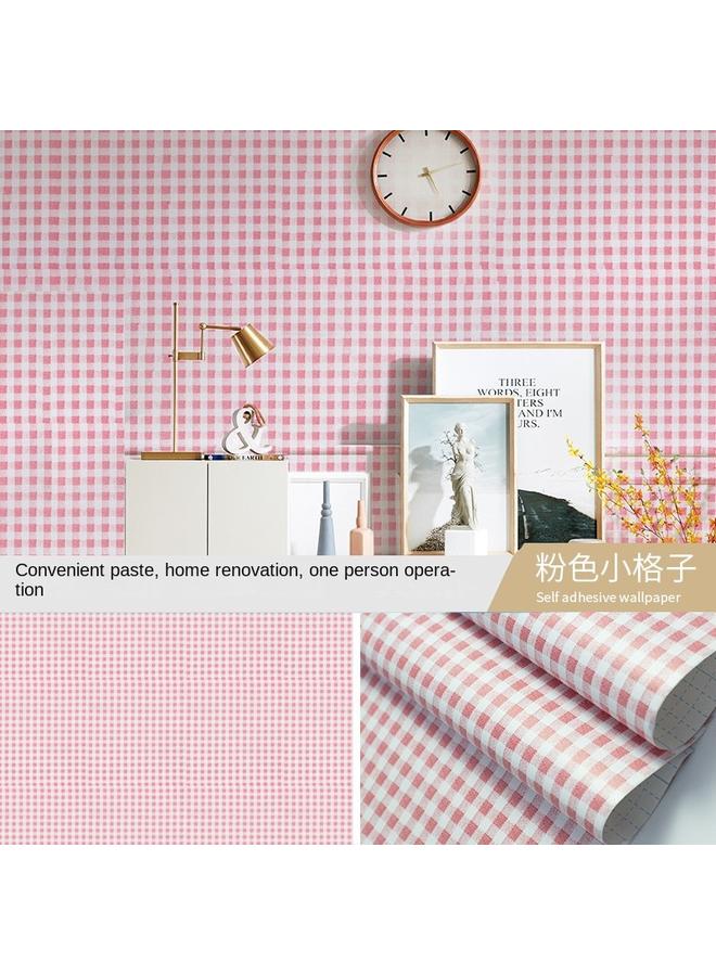 Bluejw Star Cartoon Bedroom Room Dormitory Wall Sticker Plaid Wallpaper Pvc Desktop Wardrobe Self Sticker - Image 1