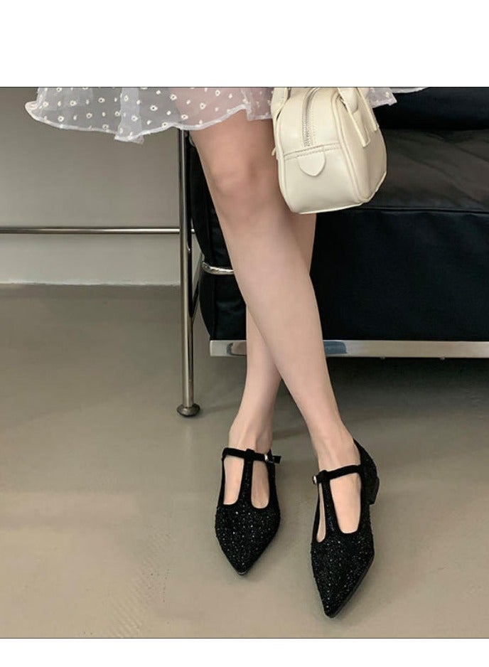 French Style Niche Fdiamond Soft Sole Flat Sole Single Shoe  - Image 5