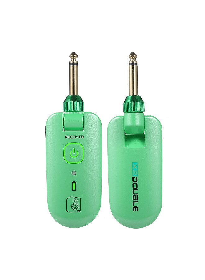 Double double W3 Portable UHF Wireless Guitar Transmitter and Receiver Set 50M Transmission Range Audio Wireless System Built-in Rechargeable Lithium Battery  - Image 4