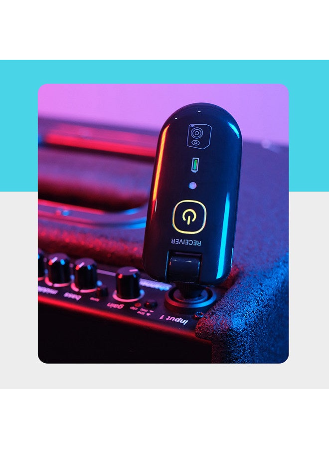 Double double W3 Portable UHF Wireless Guitar Transmitter and Receiver Set 50M Transmission Range Audio Wireless System Built-in Rechargeable Lithium Battery  - Image 3