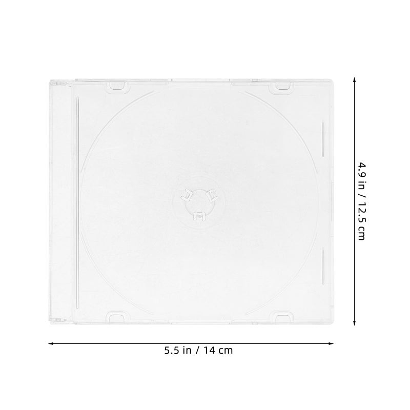2 Pack Acrylic CD DVD Storage Box With 5mm Frosted Bottom For Home And Car Disc Organization - Image 3
