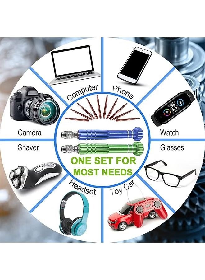 HY Eyeglass Repair Kit with 10 Magnetic Screwdriver Tips, Multifunctional Eye Glass Repairing Kit for Eyeglass Sunglass Watch Phone Laptop Jewelry Electronic - Image 5