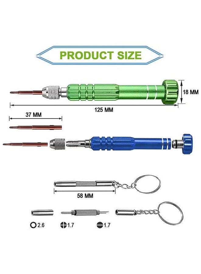 HY Eyeglass Repair Kit with 10 Magnetic Screwdriver Tips, Multifunctional Eye Glass Repairing Kit for Eyeglass Sunglass Watch Phone Laptop Jewelry Electronic - Image 2