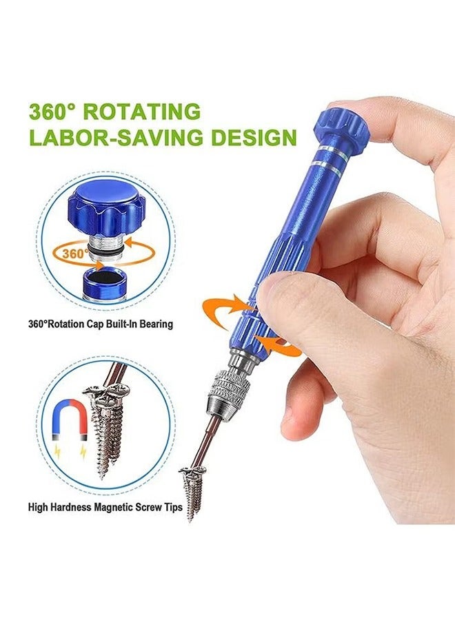 HY Eyeglass Repair Kit with 10 Magnetic Screwdriver Tips, Multifunctional Eye Glass Repairing Kit for Eyeglass Sunglass Watch Phone Laptop Jewelry Electronic - Image 3