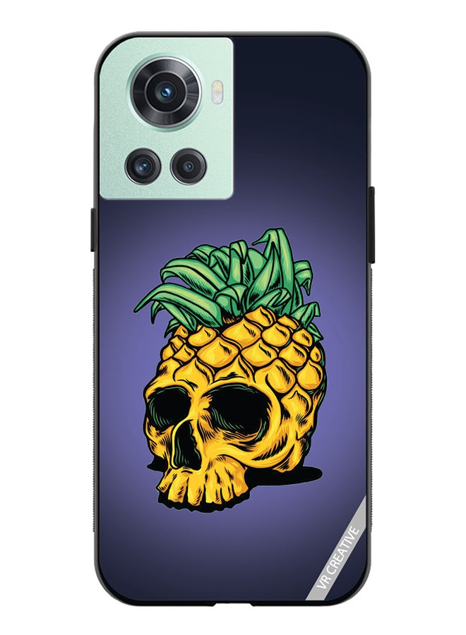 VR CREATIVE Protective Case Cover For OnePlus Ace Pineapple Skull Design Multicolour - Image 1