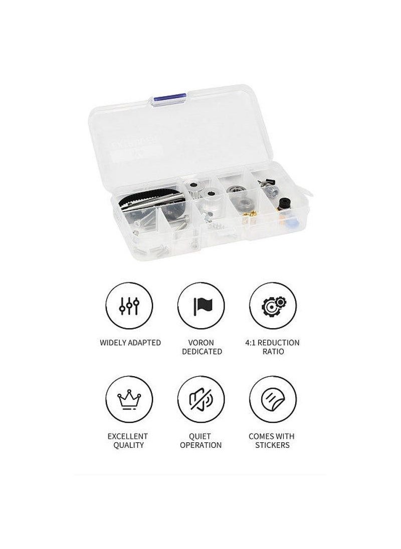 Generic - Trees TWO TREES VORON M4 Extruder Dual Set Replacement Full Kit 3D Printed Parts 3D Print Parts Not Assemble Compatible with Ender3/Ender3 pro/Ender3 V2/Ender-3 Max/ Ender5 pro/CR10-V2 - Image 1