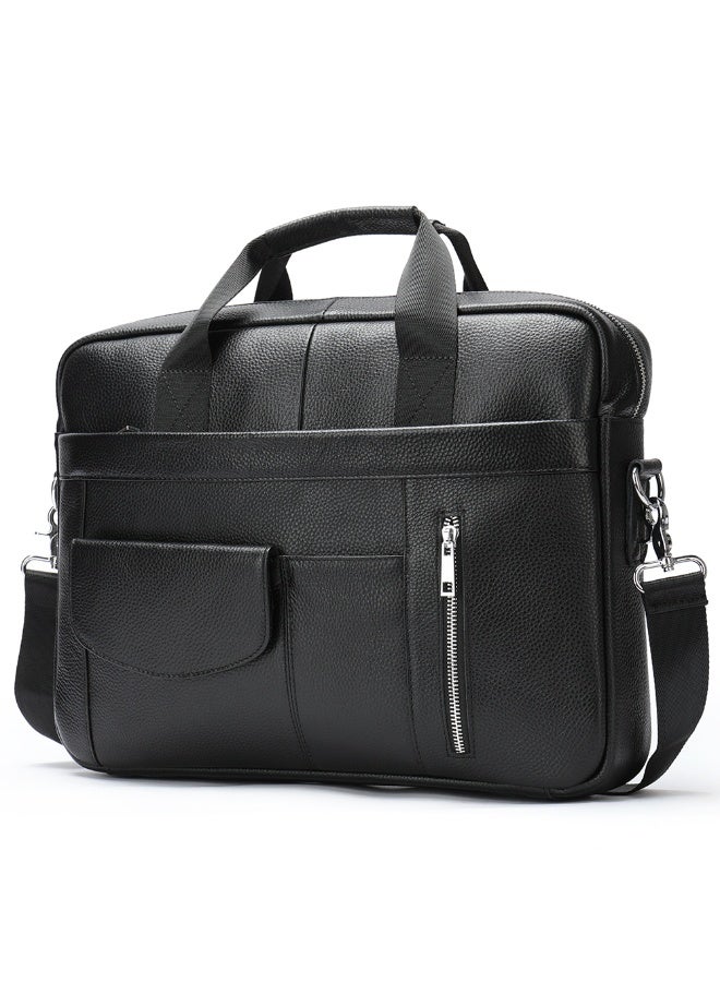 Yoze Laptop bag, laptop bag leather, business briefcase, large capacity for 14 inch computer - Image 5