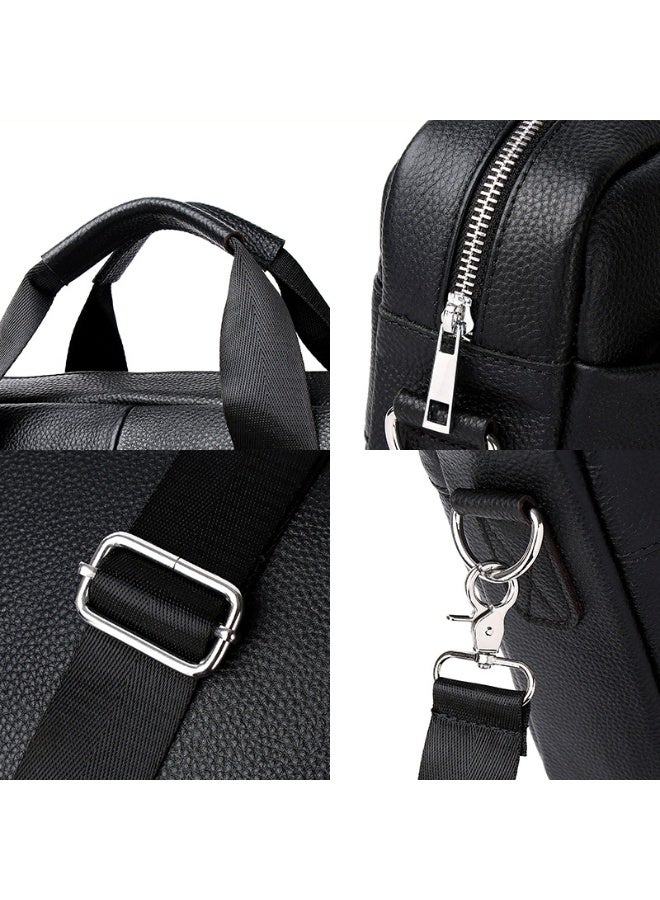 Yoze Laptop bag, laptop bag leather, business briefcase, large capacity for 14 inch computer - Image 3