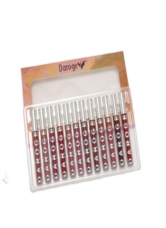 daroge 12-Piece Up To 24H Matte & Intense Lipstick Multicolour  - Image 1
