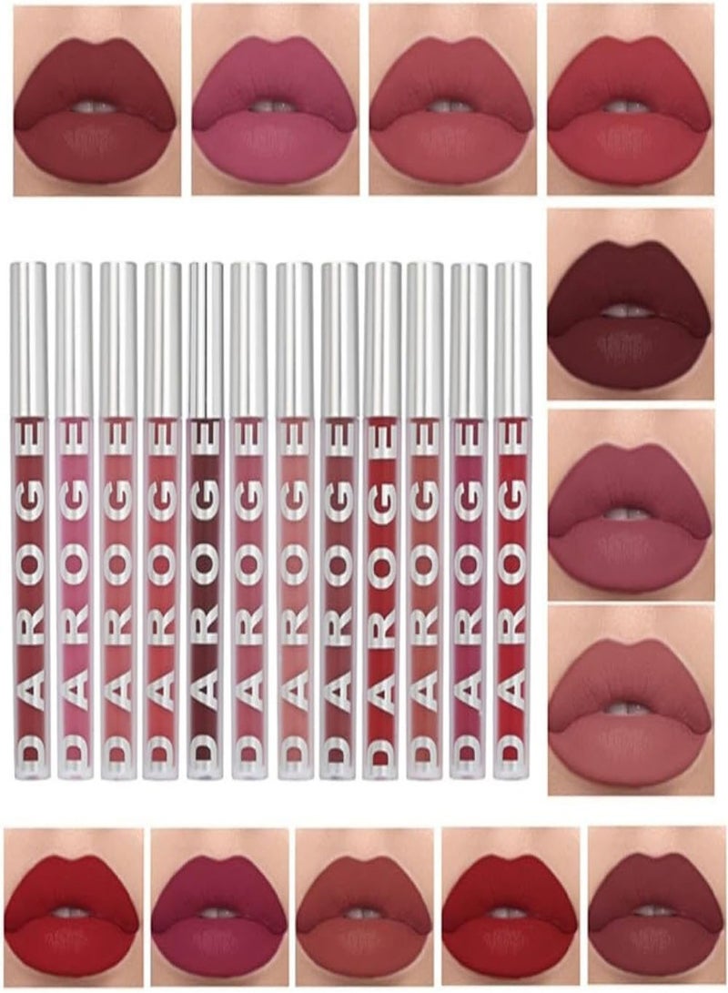 daroge 12-Piece Up To 24H Matte & Intense Lipstick Multicolour - Image 1