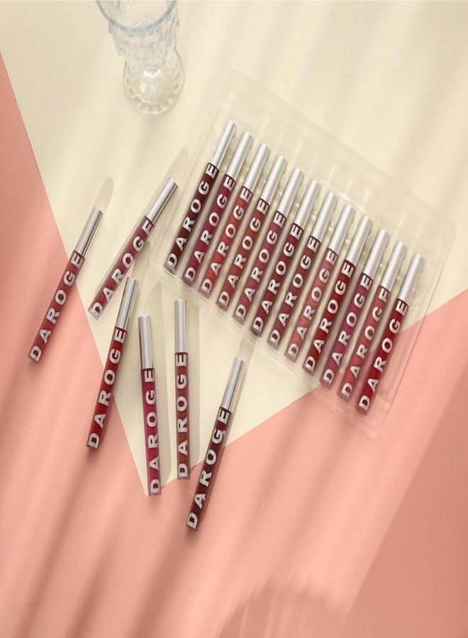 daroge 12-Piece Up To 24H Matte & Intense Lipstick Multicolour - Image 3