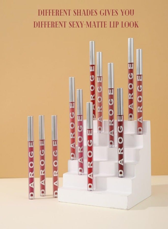 daroge 12-Piece Up To 24H Matte & Intense Lipstick Multicolour - Image 4