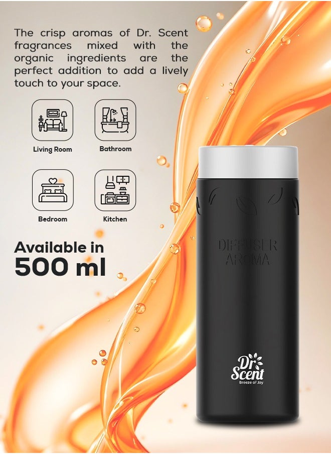 Dr Scent Dr Scent Diffuser Aroma Citrus, Feel the Distinctive Notes of Crisp Lime and Lemon, With Aromatic Strong Notes of Mandarin (500ml)  - Image 2