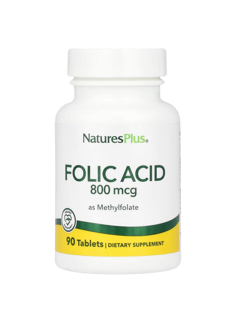 Folic Acid as Methylfolate , 800 mcg, 90 Tablets