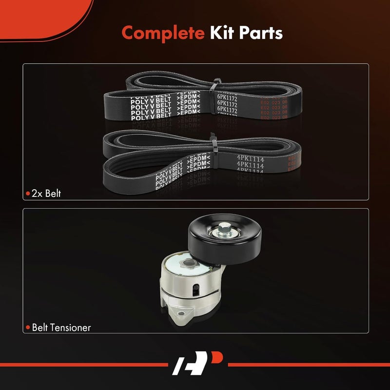 A-Premium Serpentine Belt Kit for Acura and Honda - Image 2