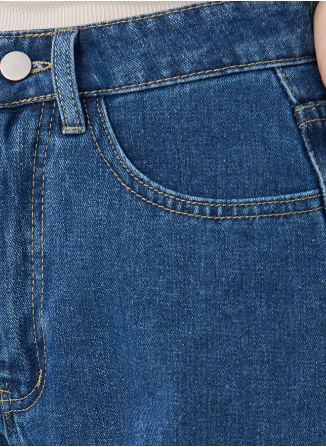 Take Two Take Two Mid Rise Wilde Leg Cropped Jeans  - Image 3