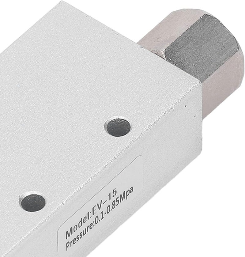 Vacuum Generator, Leak, Corrosions Resistant Aluminum, High Flows Capacity, Explosion Proof, Pressure Resistant, for Industrial Pneumatic Systems (EV-15) - Image 2