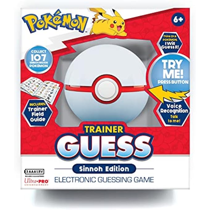 Ultra Pro Pokemon Trainer Guess Sinnoh Edition Toy I Will Guess It! Electronic Voice Recognition Guessing Brain Games Pokemon Games Go Digital Travel Board Games PokÃ©mon Games Pokemon Game Pokemon Board Game - Image 4