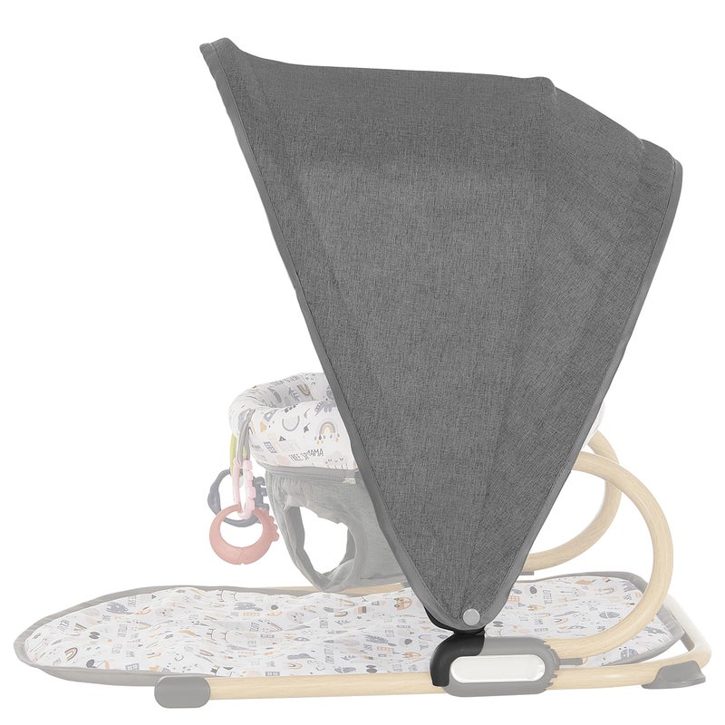 Dream On Me Snug N' Play Canopy, Grey - Image 2
