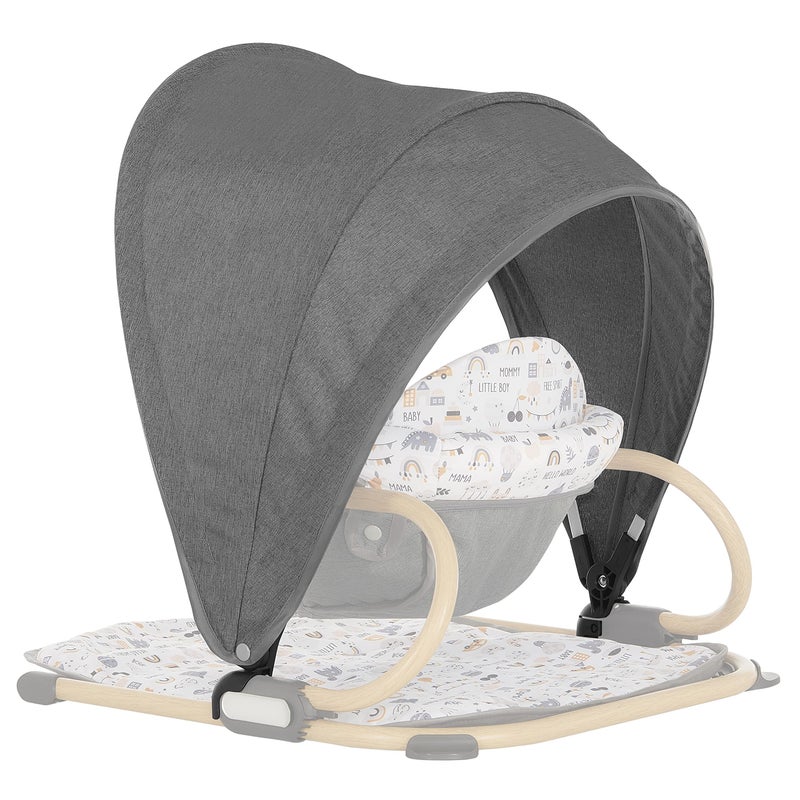 Dream On Me Snug N' Play Canopy, Grey - Image 3