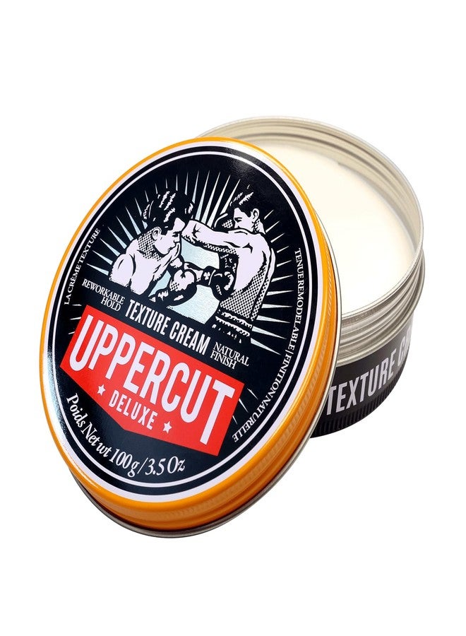 Uppercut Deluxe كريم تكسچر أوبيركات ديلوكس - كريم تصفيف مرن وقابل لإعادة التشكيل للرجال - لمسة نهائية طبيعية غير لامعة، ثبات مرن، منتج شعر خفيف الوزن - 3.5 أونصة / 100 جرام - Image 5