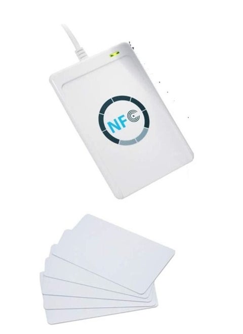 NFC RFID Smart Card Reader and Writer Support Mifare FeliCa and All 4 types of NFC (ISO/IEC 18092) Tags Cards Model ACR122U