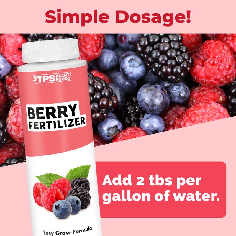 TPS NUTRIENTS Berry Fertilizer, Complete Liquid Strawberry and Blueberry Plant Food, Great for All Berries, 8 oz (250mL) - Image 3