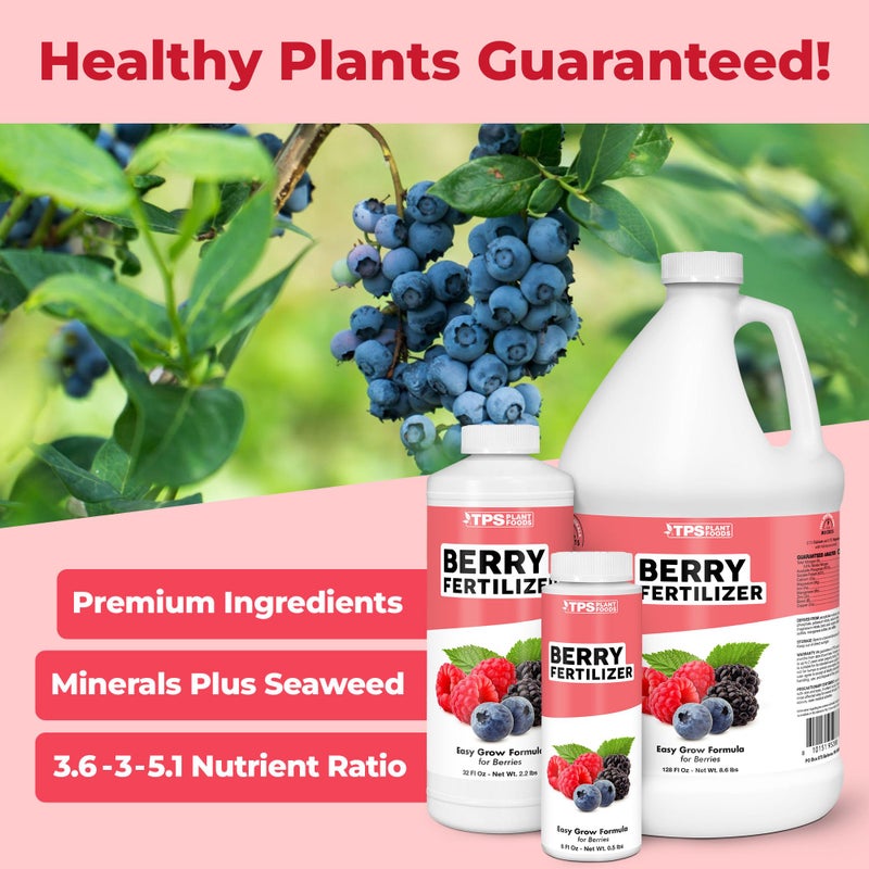TPS NUTRIENTS Berry Fertilizer, Complete Liquid Strawberry and Blueberry Plant Food, Great for All Berries, 8 oz (250mL) - Image 2