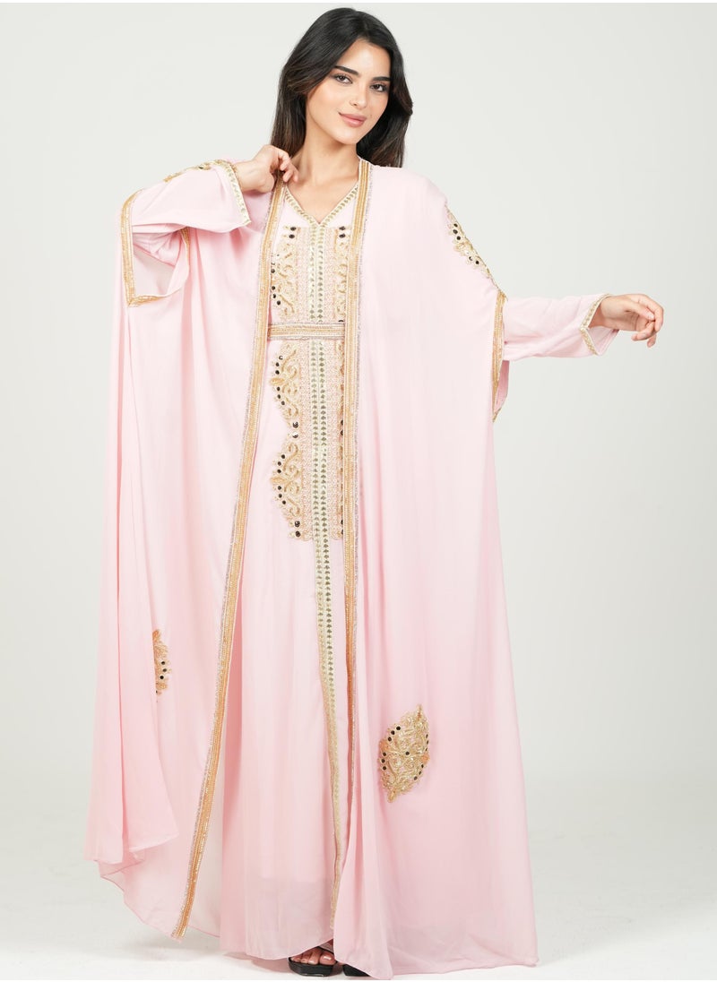 AL BENT AL SHARQIEH women kaftan dress jalabia  - Image 1