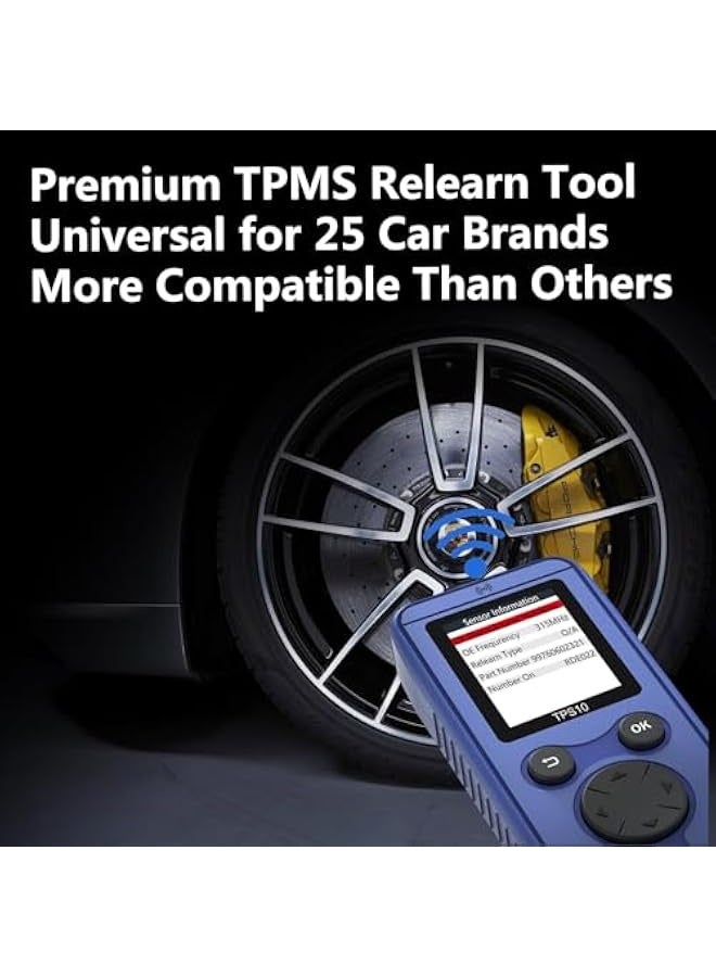 أداة إعادة تعيين مستشعر ضغط الإطارات للسيارات، أداة تنشيط إعادة تعلم TPMS، أداة إعادة تعيين TPMS لـ 28 علامة تجارية بما في ذلك GM وفورد وشيفروليه وGMC وكاديلاك وفورد ولينكولن وبويك ومركوري لمستشعر ض - Image 2