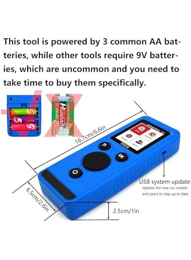 أداة إعادة تعيين مستشعر ضغط الإطارات للسيارات، أداة تنشيط إعادة تعلم TPMS، أداة إعادة تعيين TPMS لـ 28 علامة تجارية بما في ذلك GM وفورد وشيفروليه وGMC وكاديلاك وفورد ولينكولن وبويك ومركوري لمستشعر ض - Image 5
