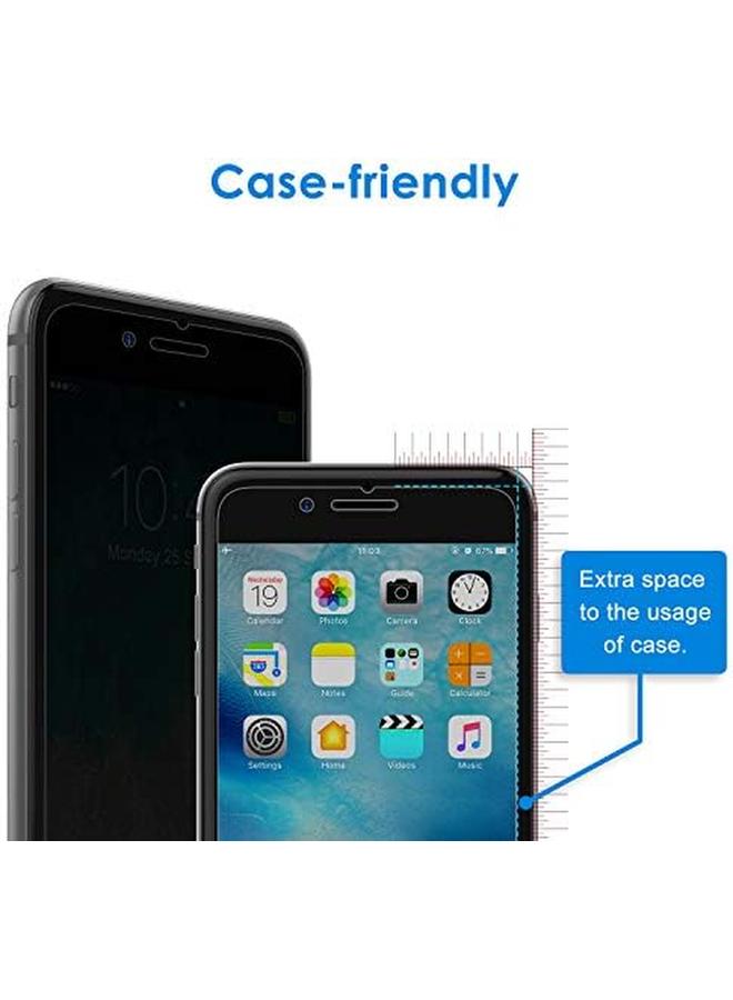 جي تيك واقي شاشة الخصوصية لهاتف آيفون 8 بلس وآيفون 7 بلس من الزجاج المقوى المضاد للتجسس، عبوتان - Image 2
