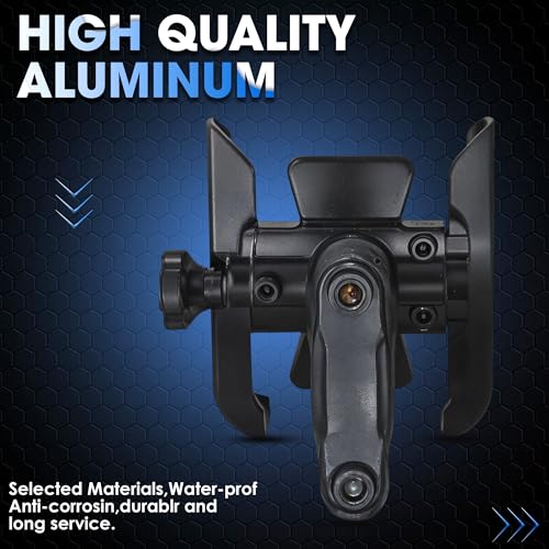 WHIPONE CNC Metal Bike Mobile Holder Compatible for Honda SP 125, 360° Rotation Phone Mount Cradle for Bicycle & Motorcycle, Handlebar for All Smartphones, Anti-Slip, Full Grip (Black) - Image 5