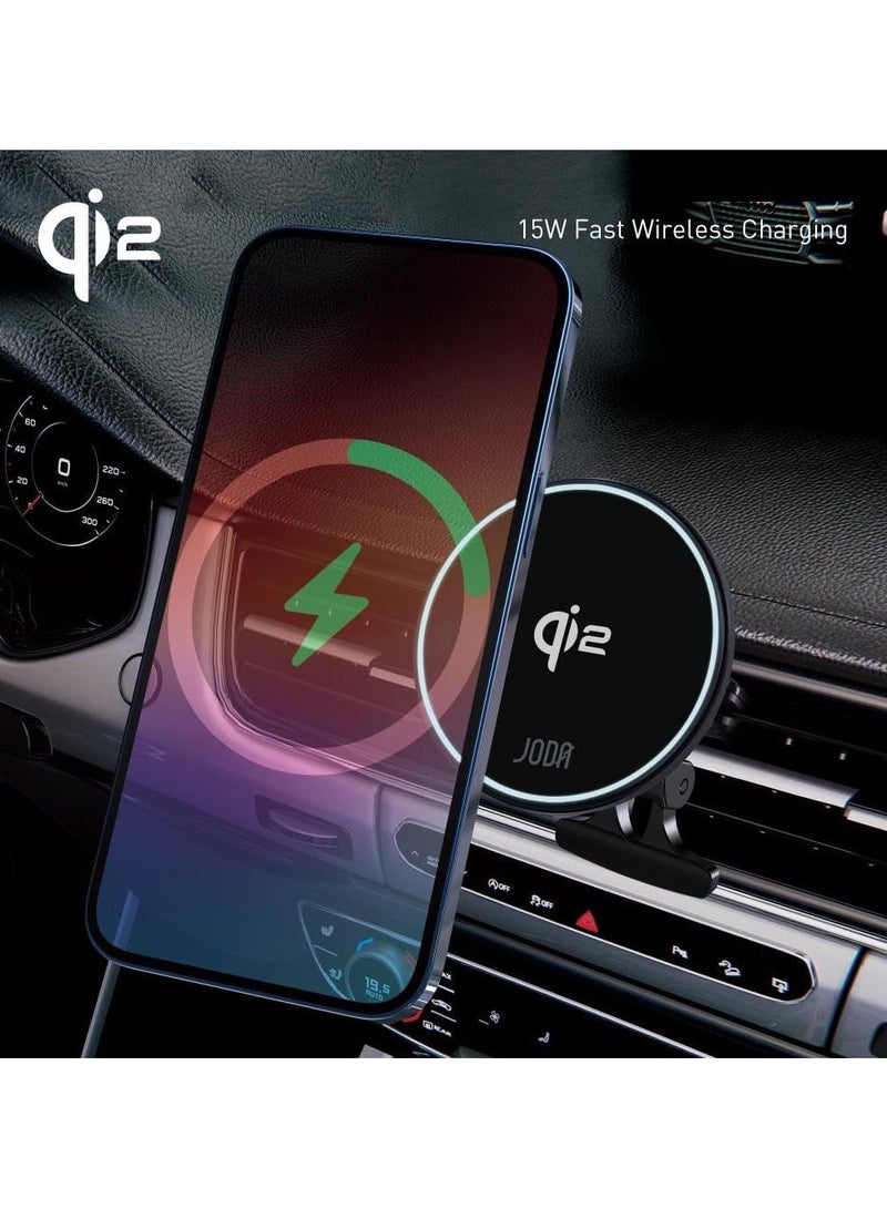 جودا قاعدة جوال JODA للسيارة ماج سيف C1 شحن لاسلكي بقوة 15 واط - Image 2