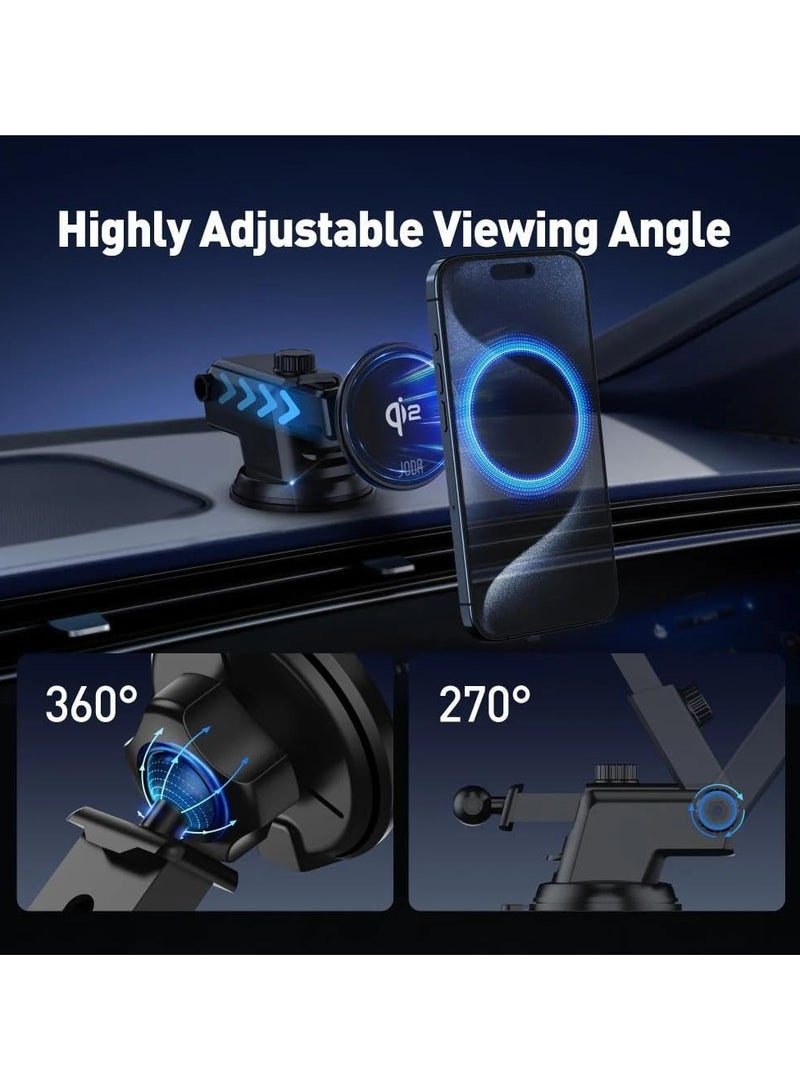 جودا قاعدة جوال JODA للسيارة ماج سيف C1 شحن لاسلكي بقوة 15 واط - Image 5