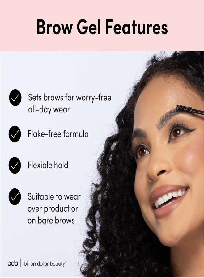 Billion Dollar Brows Billion Dollar Beauty Raising Brows Kit - 2-Piece Eyebrow Makeup Set with Taupe Precision Hair-Like Stroke Pen and Clear Brow Gel, Long-Lasting Smudge-Proof & Sweat-Proof Taming Combo - Image 5