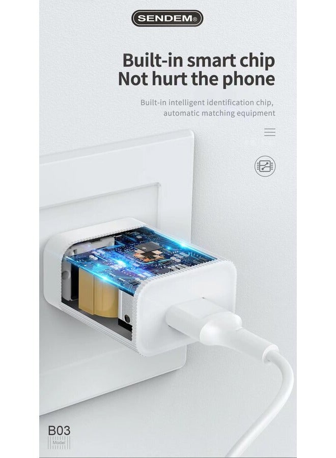 Sendem SD Charger + Cable Set, complete with Lightning charging port  - Image 4