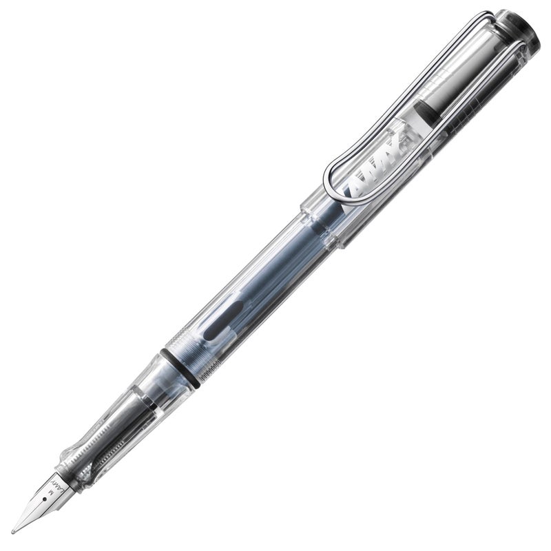 LAMY safari vista Fountain Pen with ergonomic grip polished steel nib in size M ideal for any Writing Calligraphy including LAMY T 10 blue cartridge RightHanded - Image 2