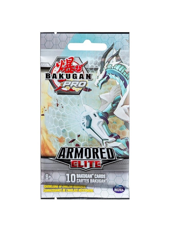 BAKUGAN Bakugan Pro, Armored Elite Booster Pack with 10 Collectible Trading Cards, for Ages 6 and Up - Image 1