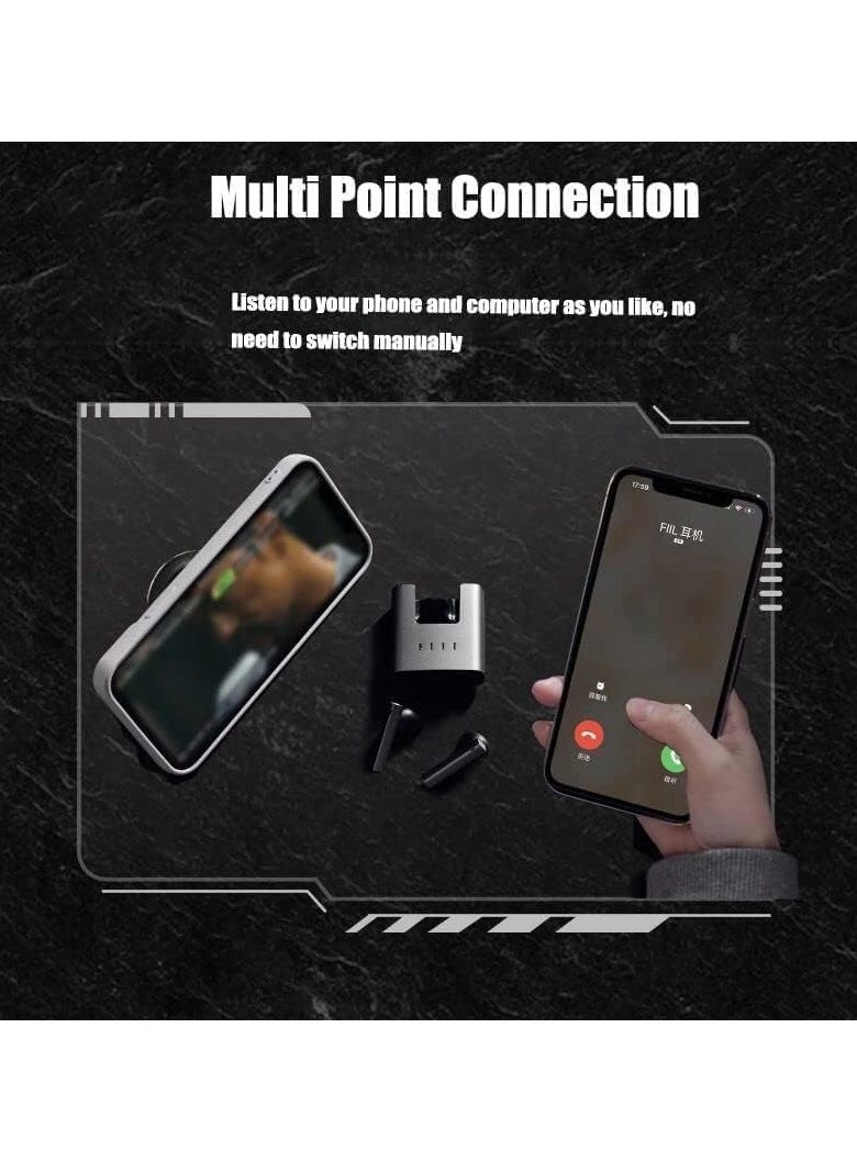 FIIL FIIL CC Nano TWS Bluetooth 5.2 Wireless Earbuds – AI ENC Noise Cancelling, 32H Playtime, Fast Charging, IPX4 Sweatproof, Touch Control, Low Latency Mode, HiFi Bass, App Support for iPhone & Android  - Image 2