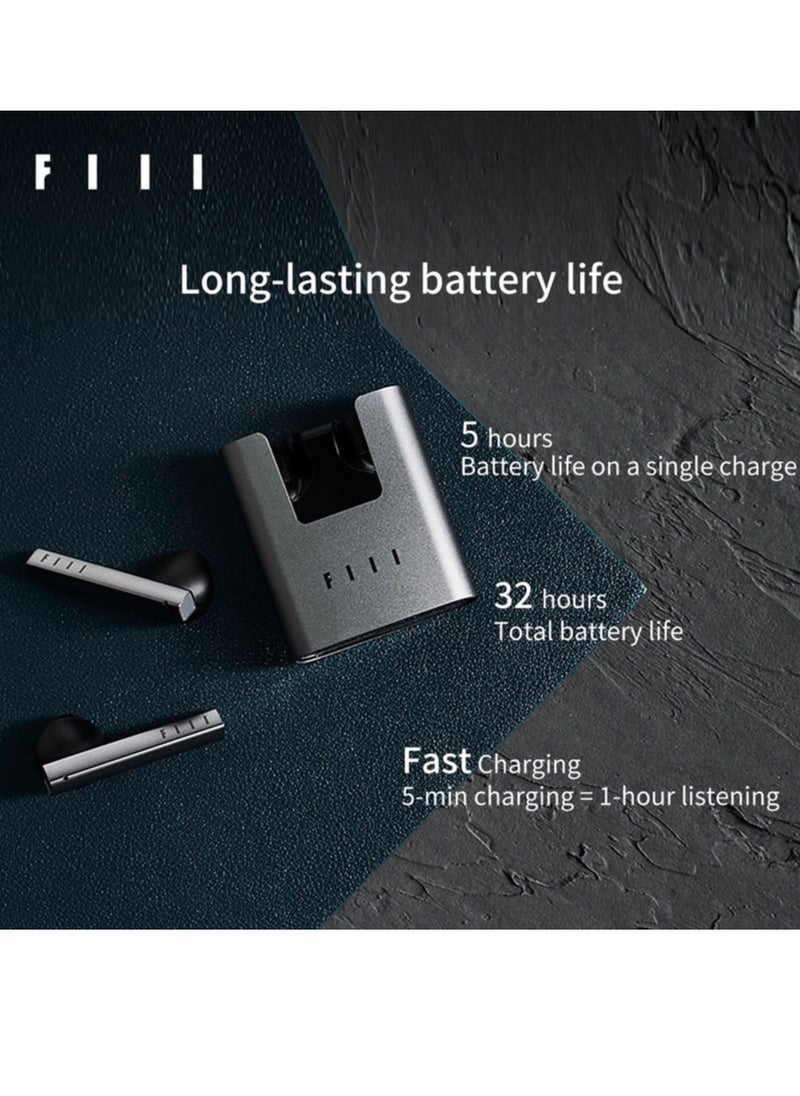 FIIL FIIL CC Nano TWS Bluetooth 5.2 Wireless Earbuds – AI ENC Noise Cancelling, 32H Playtime, Fast Charging, IPX4 Sweatproof, Touch Control, Low Latency Mode, HiFi Bass, App Support for iPhone & Android  - Image 4