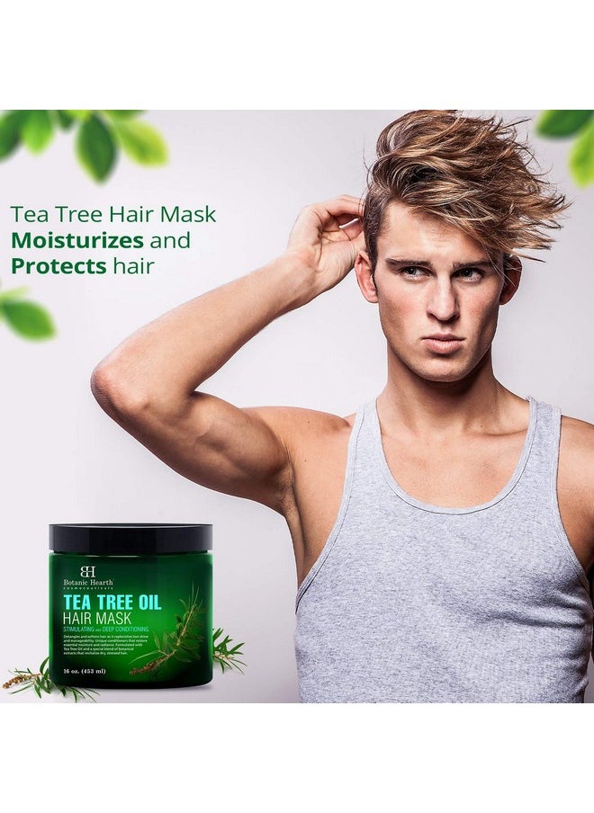 Botanic Hearth Botanic Hearth Tea Tree Hair Mask & Deep Conditioner, Moisturizes & Protects Hair & Scalp - with Soy Protein, Vitamin E, Collagen, Keratin & Coconut Oil - 16 oz (Packaging May Vary)  - Image 5