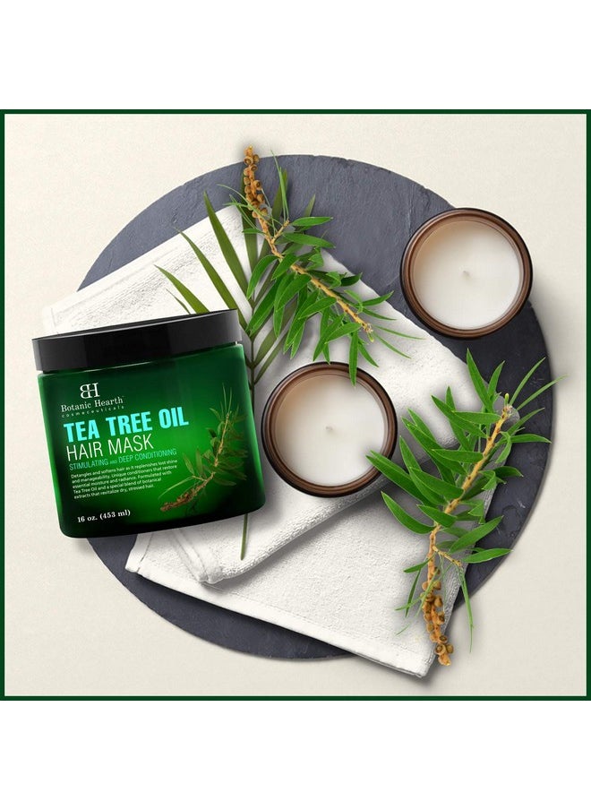 Botanic Hearth Botanic Hearth Tea Tree Hair Mask & Deep Conditioner, Moisturizes & Protects Hair & Scalp - with Soy Protein, Vitamin E, Collagen, Keratin & Coconut Oil - 16 oz (Packaging May Vary)  - Image 4