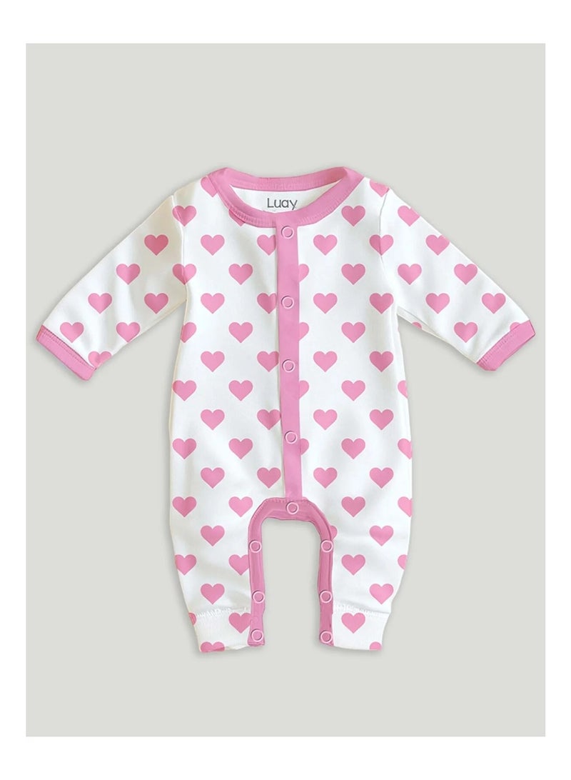 LUAY 100% Cotton Baby Romper Full Sleeves | Soft Breathable Baby Onesie for Boys & Girls | Comfortable Cotton Sleepsuit for Newborns & Infants | Everyday Baby Wear - Image 3