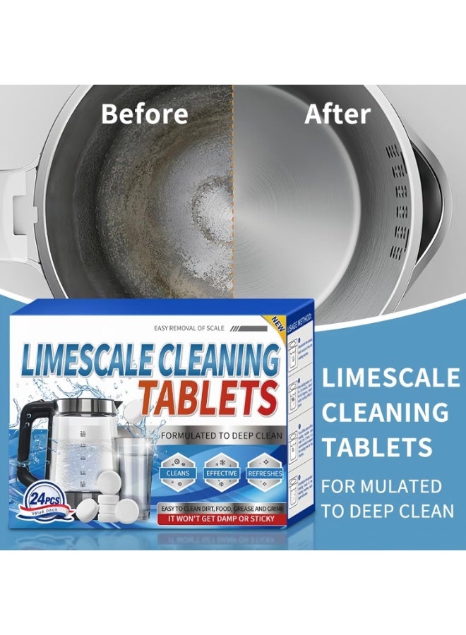 10pcs Descaling Tablets for Kettle and Coffee Machine – Effervescent Limescale Remover for Water Bottles and Cups, Odorless Cleaning Tablets for Stainless Steel and Glass, Powerful Mineral Deposit Cleaner, Easy and Safe Use - Image 2