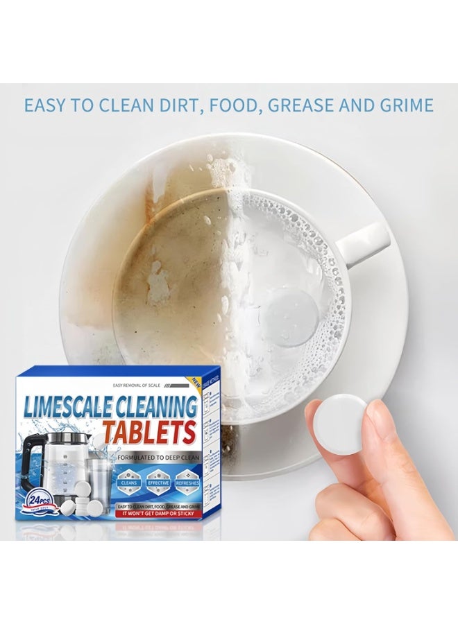 10pcs Descaling Tablets for Kettle and Coffee Machine – Effervescent Limescale Remover for Water Bottles and Cups, Odorless Cleaning Tablets for Stainless Steel and Glass, Powerful Mineral Deposit Cleaner, Easy and Safe Use - Image 3